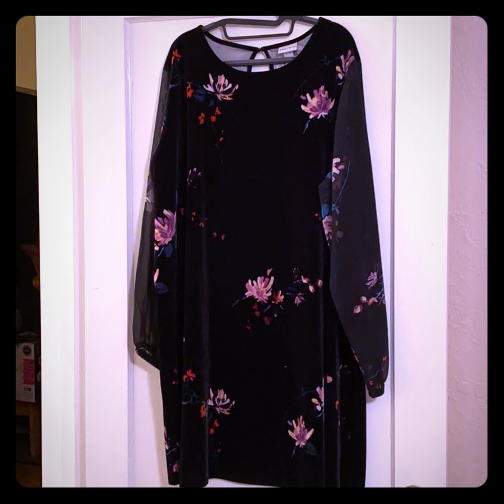 CLEARANCE! Ava & Viv Stretch Velvet 2x Dress